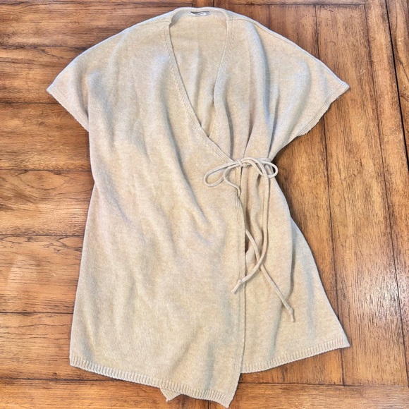 Mango Wrap Sweater Cardigan, OS, Minimalist Lagenlook Modern Casual Contemporary - Picture 12 of 14